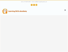 Tablet Screenshot of learningskillsacademy.net
